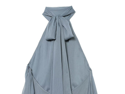 Women's asymmetrical hanging neck top
