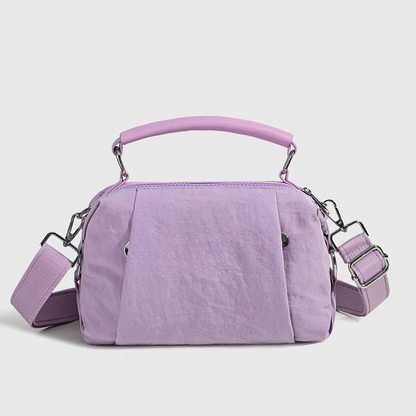 Women's new Joker double zipper design portable messenger bag