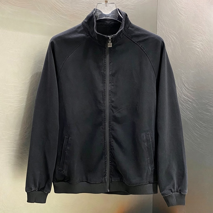 Women's new casual collar zipper design denim jacket