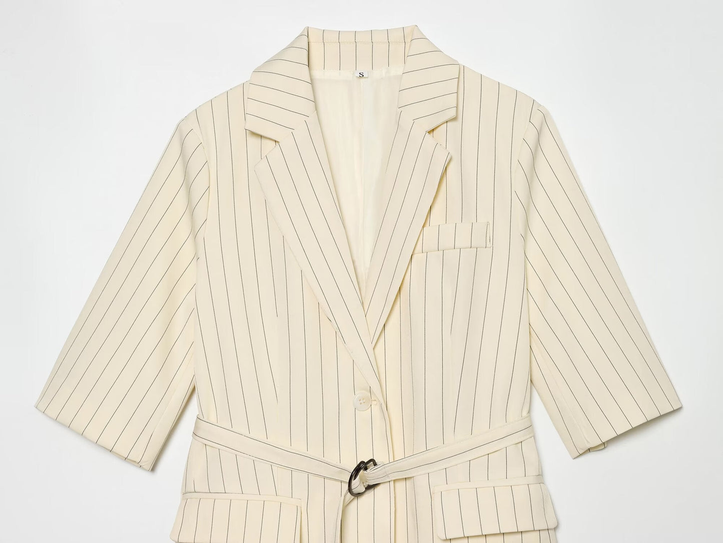 suit Women's 2 pieces five quarter sleeve lace up  Blazer Coat+shorts