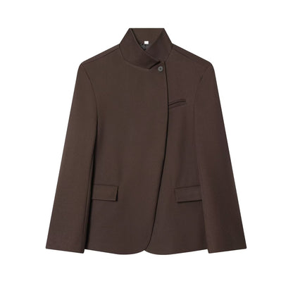 Women's casual stand collar Blazer Coat