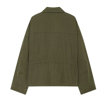 Women's drawstring design casual workwear Coat