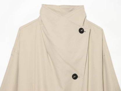 Women's loose Long style windproof waterproof windbreaker Coat