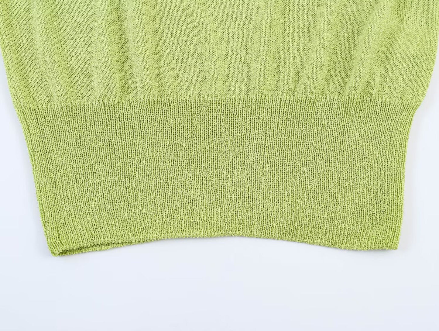 Women's knot decoration sleeveless knitted top