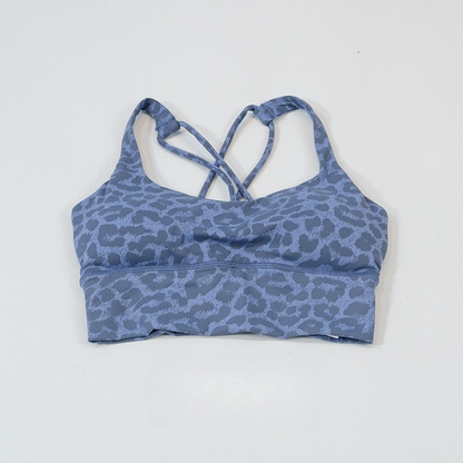 LU 2026 Women's New Leopard-print Beauty Back sports bra Yoga Vest