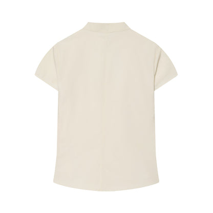 Women's open design slim polka dot top