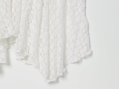 Women's lace decoration sleeveless MIDI dress