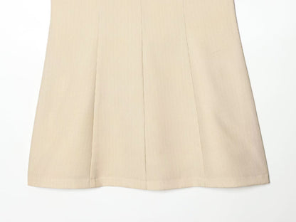 Women's striped V-neck mini dress