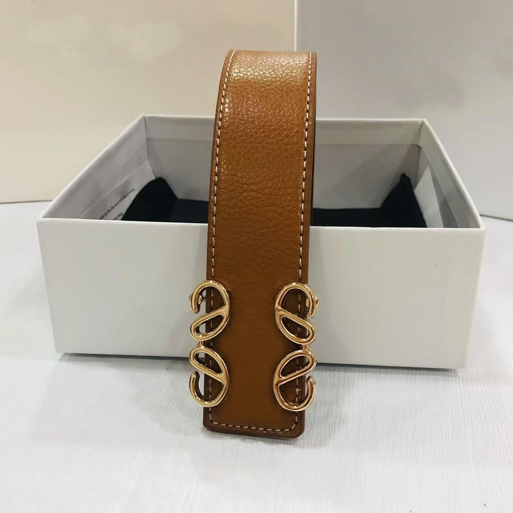 Women's new casual Joker wide belt with A Box