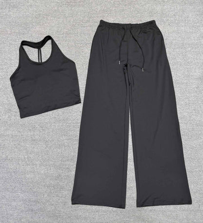 Women's new quick-drying beauty back sling sports running two-piece suit