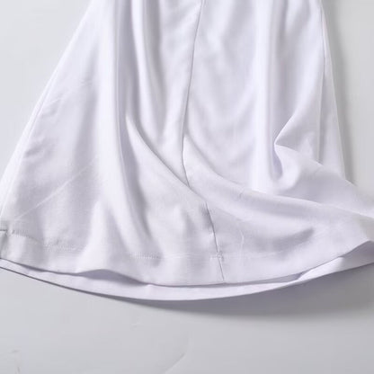 2026 Women's sleeveless linen blend pleated dress