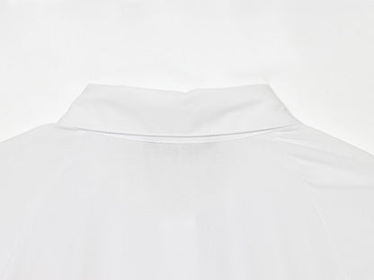 Women's skirt style hem bubble sleeve shirt