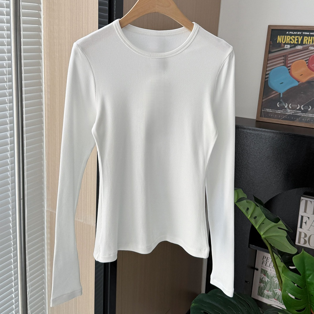 Women's new casual slim long sleeve bottoming shirt