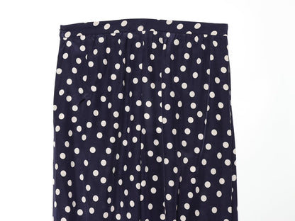 Women's bow decoration polka dot lantern pants