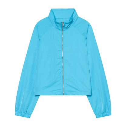 Women's technology fabric stand collar zipper Coat