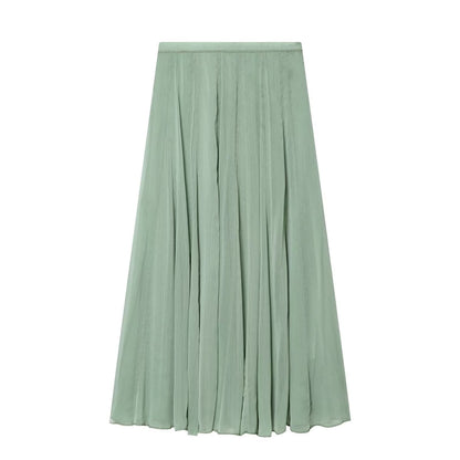 2026 Women's casual draped MIDI skirt