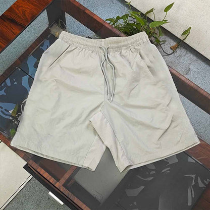 2026 new elastic waist embroidery quick-drying shorts five-point shorts