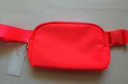 LU sports bag metal multi-functional outdoor running waist bag diagonal bag