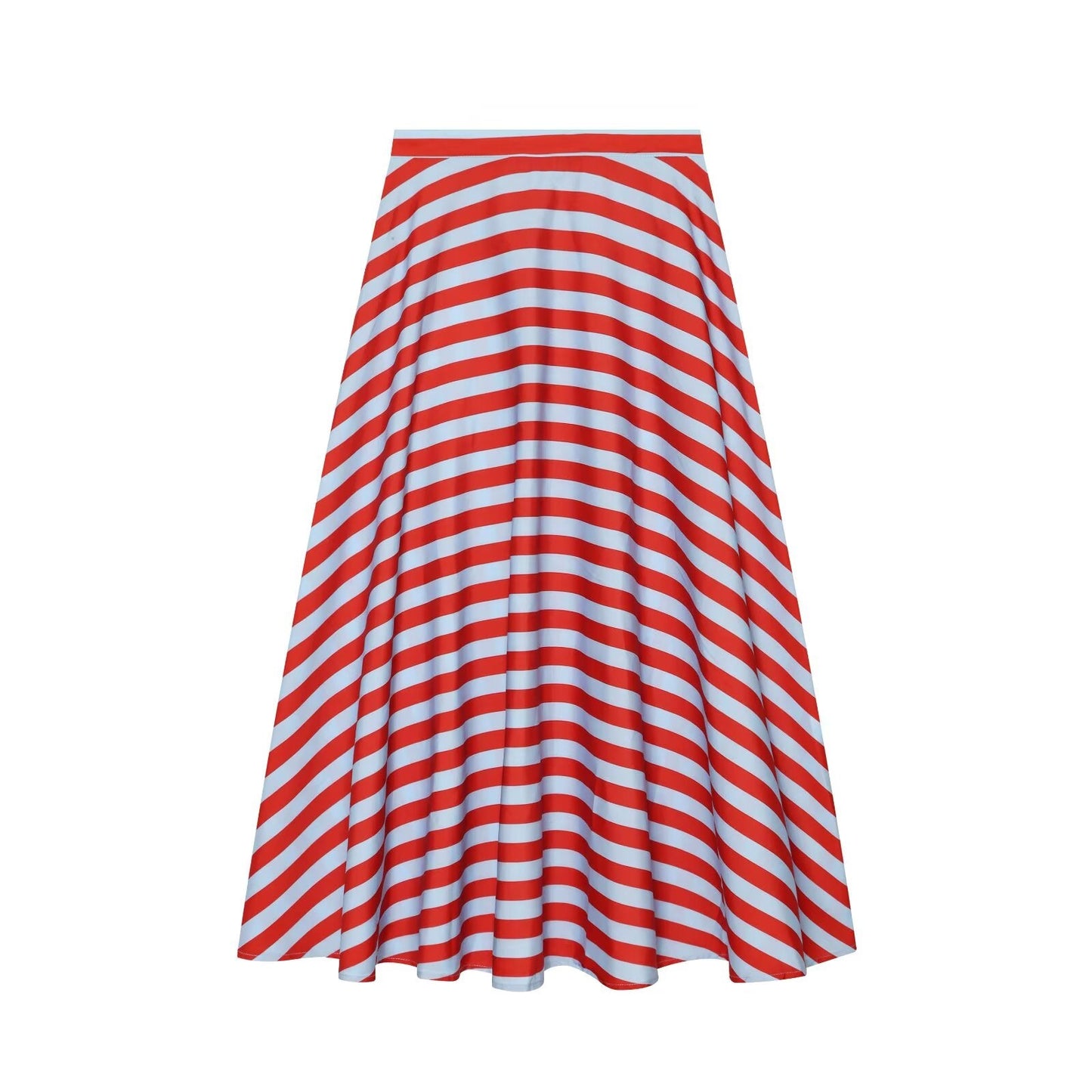 suit Women's 2 pieces bow decoration striped shirt+skirt