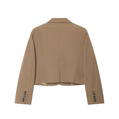suit Women's 2 pieces slim single breasted lapel Blazer Coat +Pants