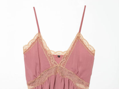 Women's lace suspender lingerie style top