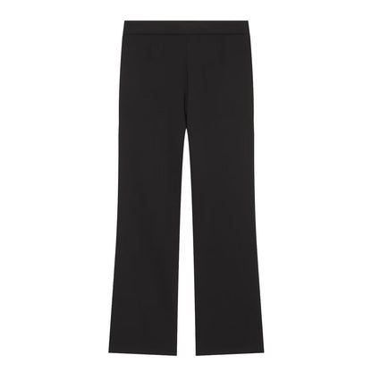 suit Women's 2 pieces pleated decorative slim vest+mini flared pants