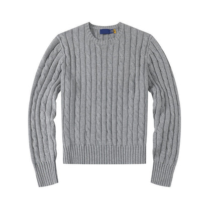 Women's new casual versatile embroidered pullover slim sweater