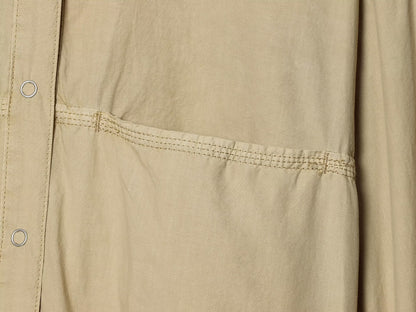 Women's washed effect poplin jacket Coat