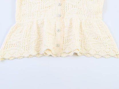 Women's seven quarter sleeve patchwork knit Coat