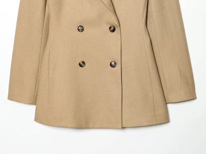 suit Women's 2 pieces slim double breasted Blazer Coat +Pants