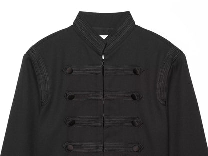 Women's with shoulder pads shoulder twill Coat