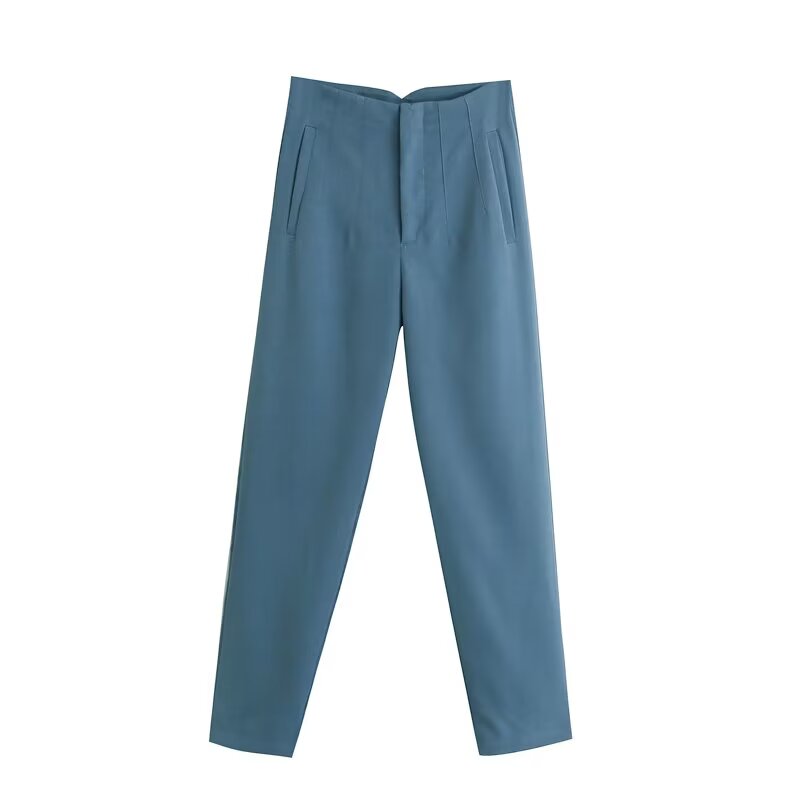 2026 Women's multi-color pleated high waisted pants