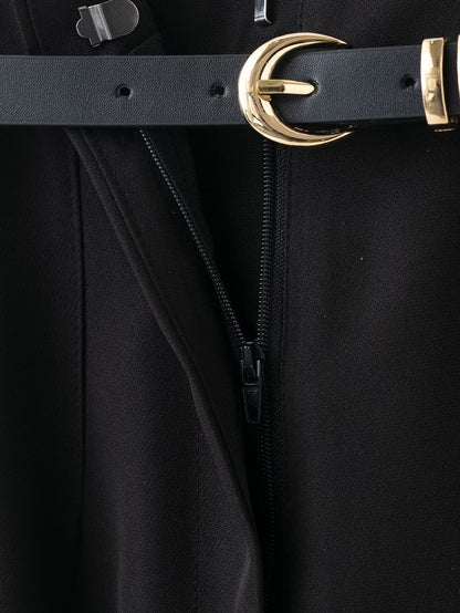 Women's With Belt casual straight high waisted pants