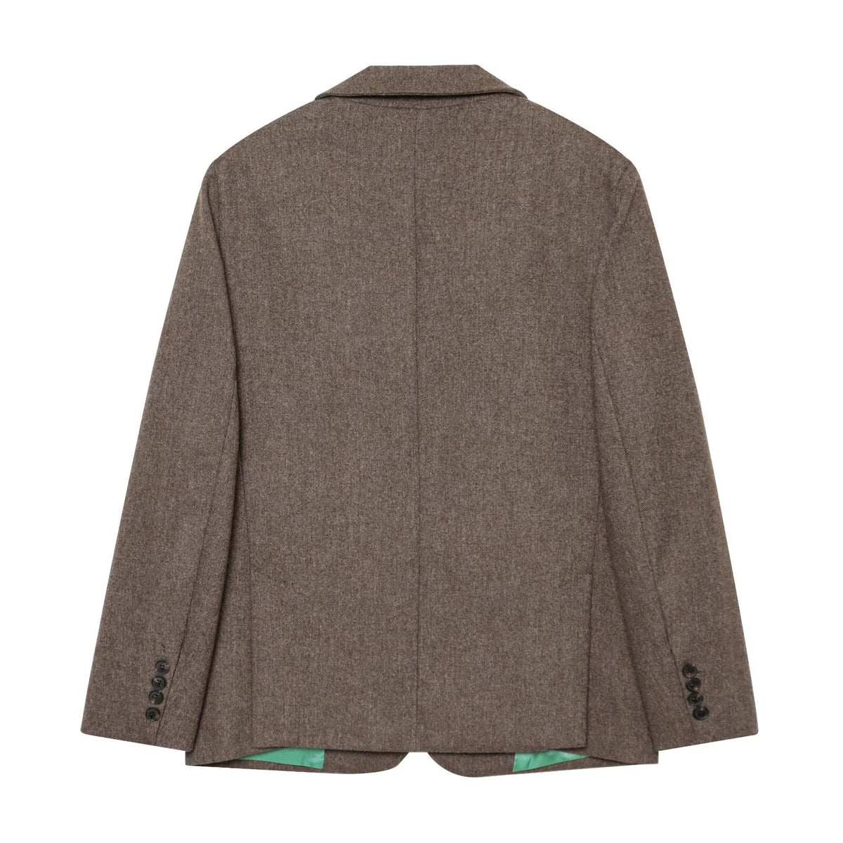 Women's flip cover decoration wool blend Blazer Coat