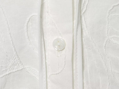 Women's new small round Neck embroidered shirt