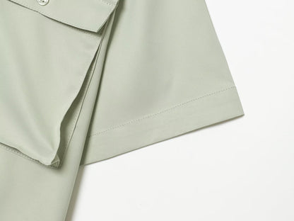 Women's With Belt shirt style jumpsuit