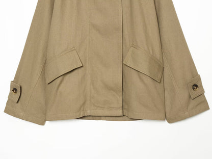 Women's retro lapel loose parkour workwear Coat