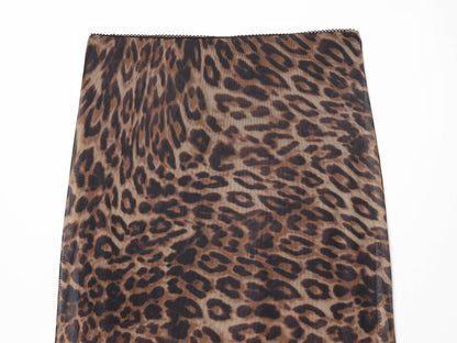 suit Women's 2 pieces animal print tulle top+Skirts