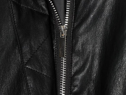 Women's leather effect short pilot jacket Coat