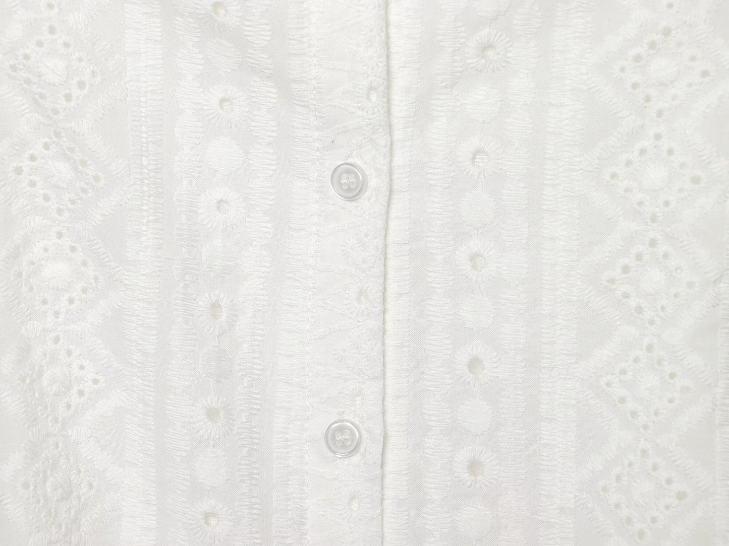 Women's hollow embroidery mini dress