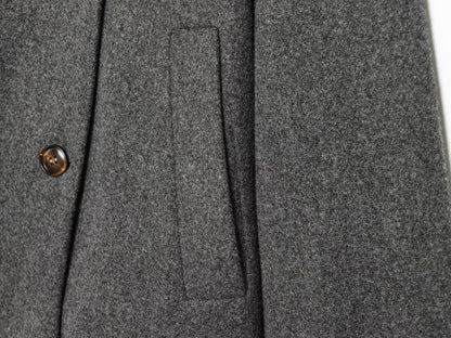 Women's new multi-color stand collar buttoned Coat