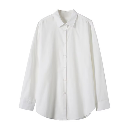 2026 Women's linen blend lapel long sleeved shirt