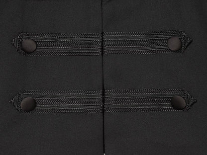 Women's with shoulder pads shoulder twill Coat