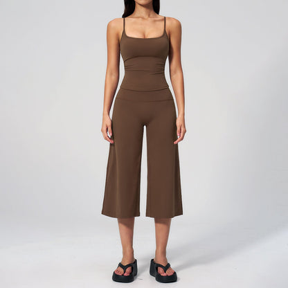 Women's new yoga vest quick-drying pants yoga suit