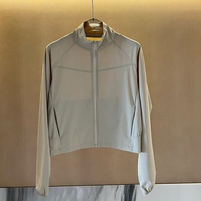 Women's new sunscreen stand-up collar quick-drying yoga fitness jacket