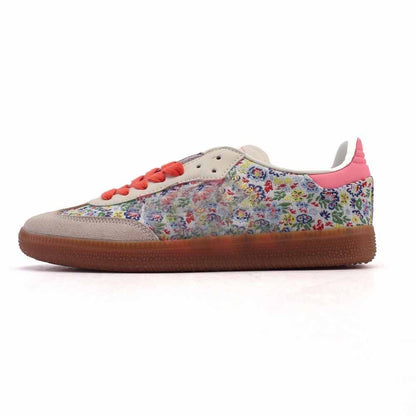 2026 women's new embroidered flower shoes casual sports shoes have a shoe box