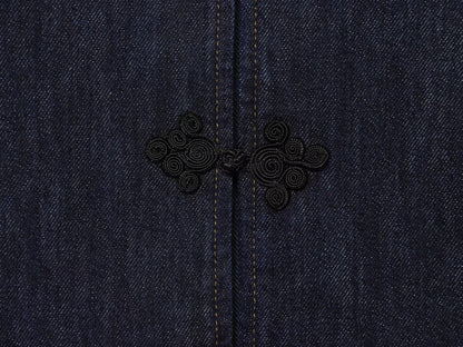Women's rope knot decorative denim Coat