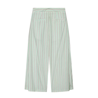 suit Women's 2 pieces casual sleepwear style striped shirt+Pants