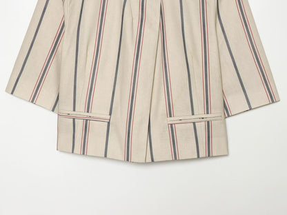suit Women's 2 pieces short striped Blazer Coat +Pants