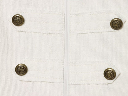 Women's buckle decoration hanging neck vest